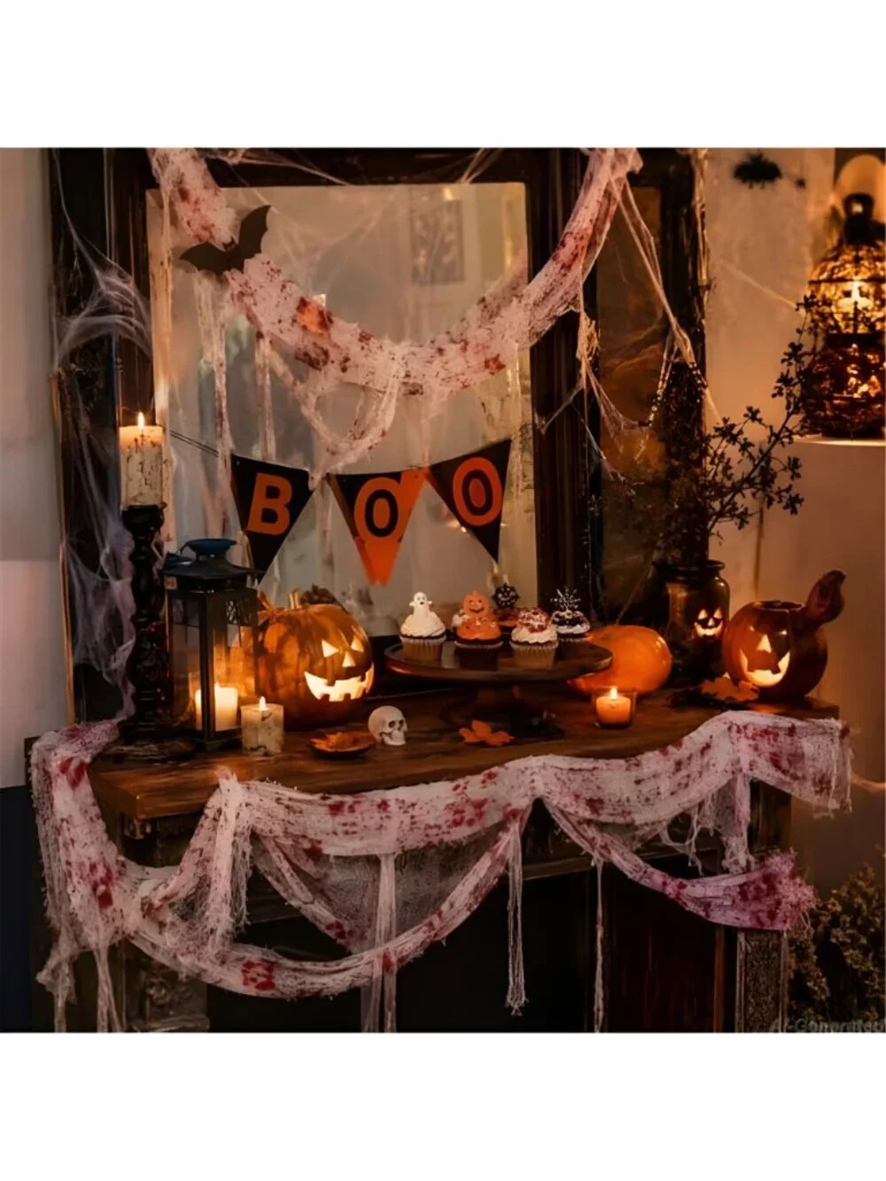 Spooky Gauze for Halloween Party Decorations 590 x 3.14 inch